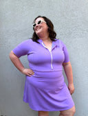 The Blair Resort Dress | UPF 50+ Short Sleeve Swim Dress with Built-In Shorts Curve