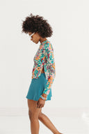 Holly Long Sleeve Rashguard and Breezy Skort | UPF 50+ Sun Protective Set in Bloomwave